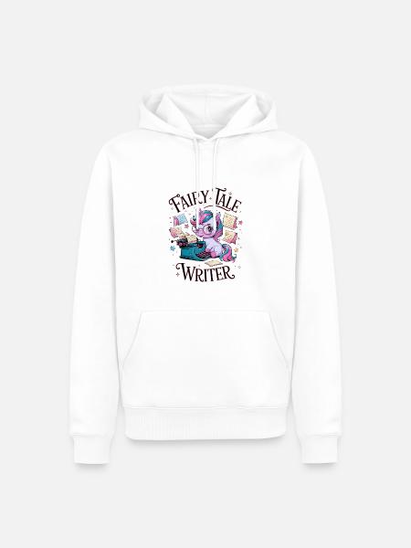 Fairy Tale Writer - Men’s Premium Organic Hoodie - white