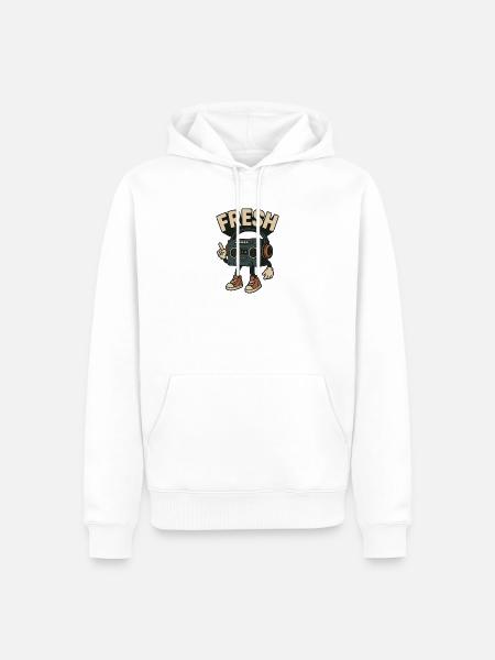 Fresh - Männer Premium Bio Hoodie - Weiß