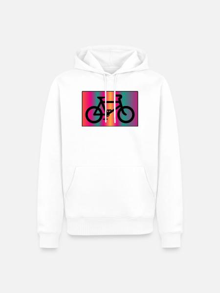 FAHRRAD - Männer Premium Bio Hoodie - Weiß