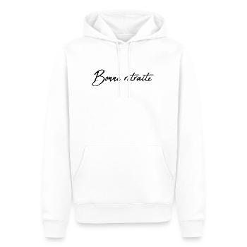 RETRAITE. RETRAITE. RETRAITEE. BONNE RETRAITE - Sweat à capuche Premium bio Homme - blanc - Devant - Nico (187cm)