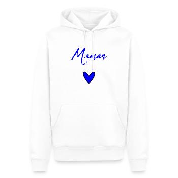 MUTTERTAG. SCHÖNEN MUTTERTAG. MAMA - Männer Premium Bio Hoodie - Weiß - Vorne - Nico (187cm)
