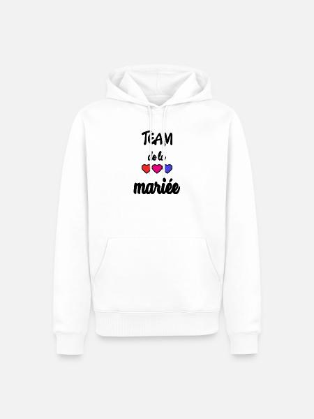 TEAM BRIDAL - Männer Premium Bio Hoodie - Weiß