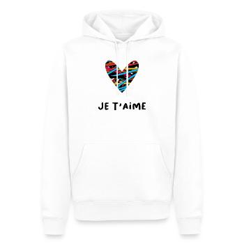 ICH HABE GERADE GEHEIRATET. Junggesellinnenabschied. VALENTINSTAG. PAAR - Männer Premium Bio Hoodie - Weiß - Vorne - Nico (187cm)
