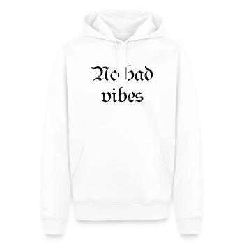 Streetwear - Männer Premium Bio Hoodie - Weiß - Vorne - Nico (187cm)
