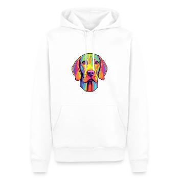 Plott Hund Hund Rasse Cartoon Kawaii Illustration - Männer Premium Bio Hoodie - Weiß - Vorne - Nico (187cm)