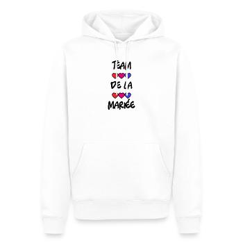 ICH HABE GERADE GEHEIRATET. Junggesellinnenabschied. VALENTINSTAG. PAAR - Männer Premium Bio Hoodie - Weiß - Vorne - Nico (187cm)