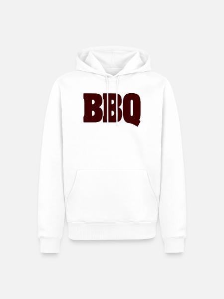 BBQ - Männer Premium Bio Hoodie - Weiß