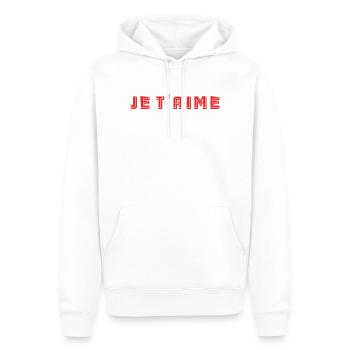 ICH LIEBE DICH. ICH HABE GERADE GEHEIRATET. Junggesellinnenabschied. VALENTINSTAG - Männer Premium Bio Hoodie - Weiß - Vorne - Nico (187cm)