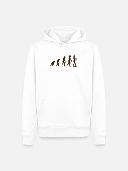 Aquarium Evolution - Männer Premium Bio Hoodie - Weiß