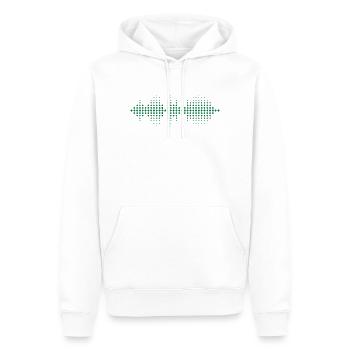 Sound Equalizer - Männer Premium Bio Hoodie - Weiß - Vorne - Nico (187cm)