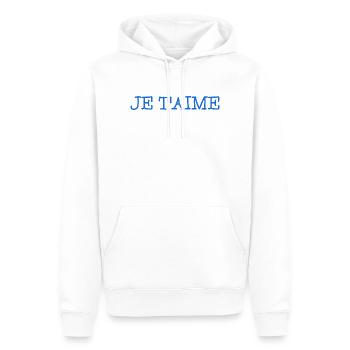 ICH LIEBE DICH. ICH HABE GERADE GEHEIRATET. Junggesellinnenabschied. VALENTINSTAG - Männer Premium Bio Hoodie - Weiß - Vorne - Nico (187cm)