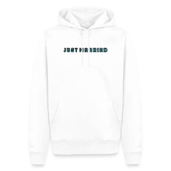 ICH HABE GERADE GEHEIRATET. Junggesellinnenabschied. VALENTINSTAG. PAAR - Männer Premium Bio Hoodie - Weiß - Vorne - Nico (187cm)