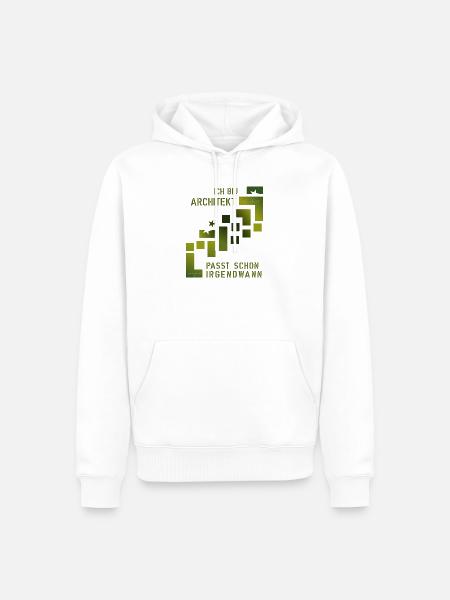 Architekt - Männer Premium Bio Hoodie - Weiß