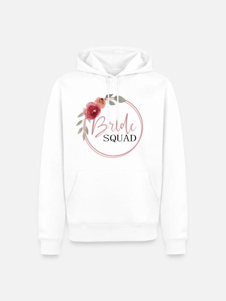 Bride Squad - Braut Squad - Männer Premium Bio Hoodie - Weiß
