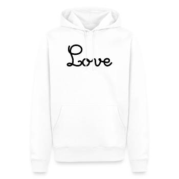 ICH LIEBE DICH. ICH HABE GERADE GEHEIRATET. Junggesellinnenabschied. VALENTINSTAG - Männer Premium Bio Hoodie - Weiß - Vorne - Nico (187cm)
