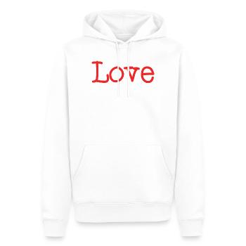 ICH LIEBE DICH. ICH HABE GERADE GEHEIRATET. Junggesellinnenabschied. VALENTINSTAG - Männer Premium Bio Hoodie - Weiß - Vorne - Nico (187cm)