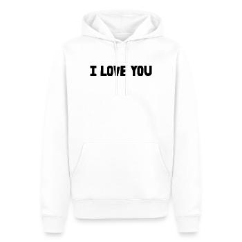 ICH HABE GERADE GEHEIRATET. Junggesellinnenabschied. VALENTINSTAG. PAAR. LIEBE - Männer Premium Bio Hoodie - Weiß - Vorne - Nico (187cm)