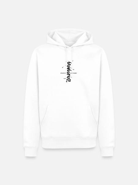 Etwas in Bewegung einfangen - Männer Premium Bio Hoodie - Weiß