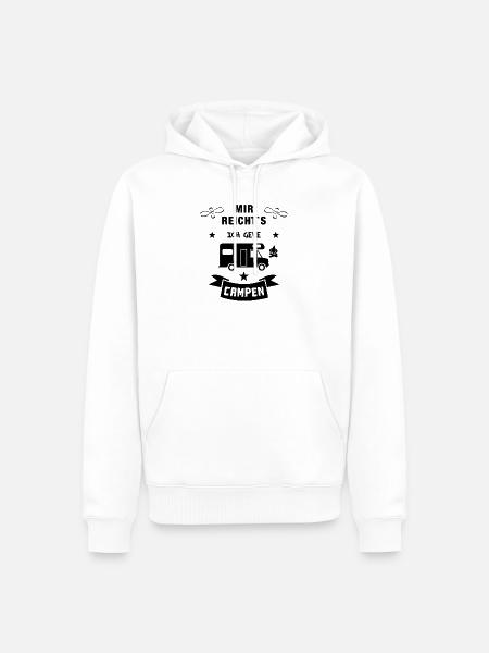 mir reichts camping wohnmobil - Männer Premium Bio Hoodie - Weiß