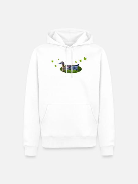 I love you - Männer Premium Bio Hoodie - Weiß