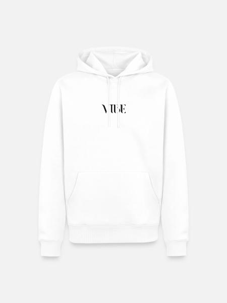 Vibe - Männer Premium Bio Hoodie - Weiß