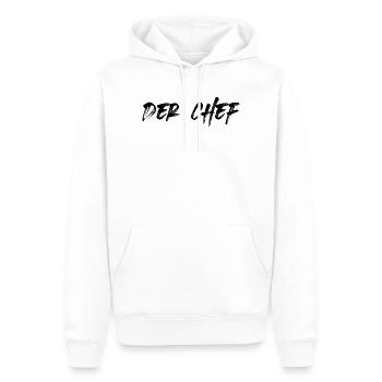 Der Chef - Männer Premium Bio Hoodie - Weiß - Vorne - Nico (187cm)