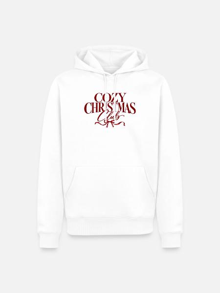 Cozy Christmas Club - Männer Premium Bio Hoodie - Weiß