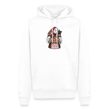 Weihnachts-Baba Yaga Lebkuchen-Design - Männer Premium Bio Hoodie - Weiß - Vorne - Nico (187cm)