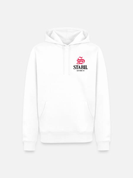 STABIL - VERSION 1.61 - Männer Premium Bio Hoodie - Weiß