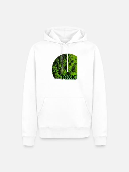 Toxisches, dunkles Romanesco - Männer Premium Bio Hoodie - Weiß