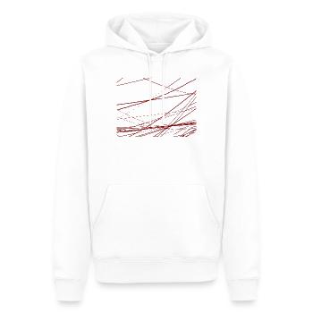 Design Stromkabel durcheinander - Männer Premium Bio Hoodie - Weiß - Vorne - Nico (187cm)