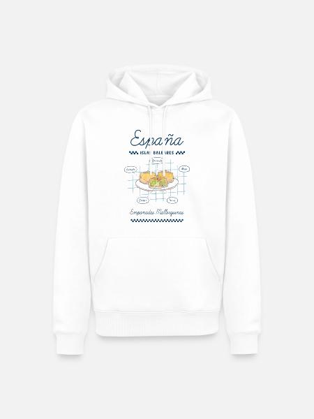 Mallorquinische Empanadas - Männer Premium Bio Hoodie - Weiß