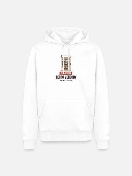 Retro-Verkaufsautomaten-Diskettekassette Japan - Männer Premium Bio Hoodie - Weiß