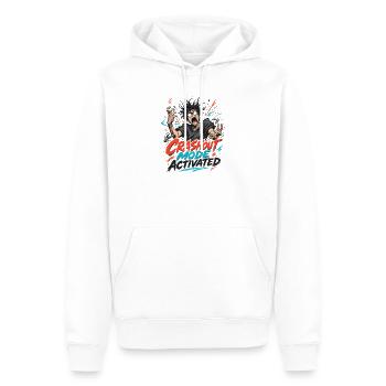Crashout Modus Aktiviert - Männer Premium Bio Hoodie - Weiß - Vorne - Nico (187cm)
