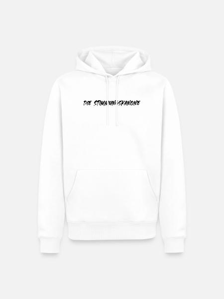 Die Stimmungskanone - Männer Premium Bio Hoodie - Weiß