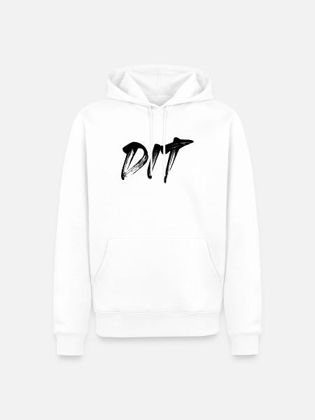Dit - Männer Premium Bio Hoodie - Weiß