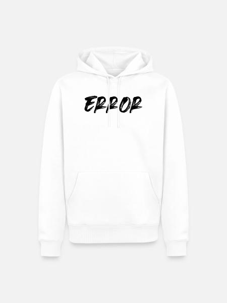 Error - Männer Premium Bio Hoodie - Weiß
