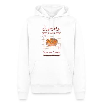 Mojo mit Kartoffeln - Männer Premium Bio Hoodie - Weiß - Vorne - Nico (187cm)