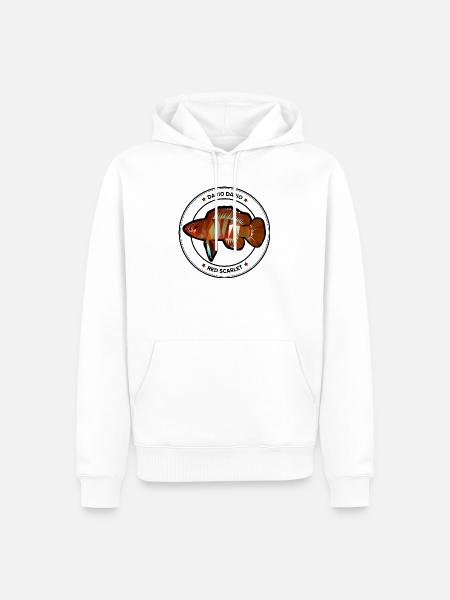 Dario dario Zwergblaubarsch - Männer Premium Bio Hoodie - Weiß