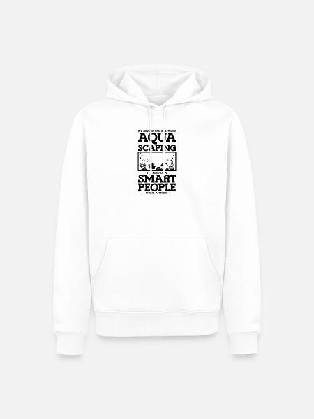 Aquarist Aquascaping Humor - Männer Premium Bio Hoodie - Weiß
