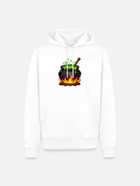 Kessel des Zaubertranks - Männer Premium Bio Hoodie - Weiß
