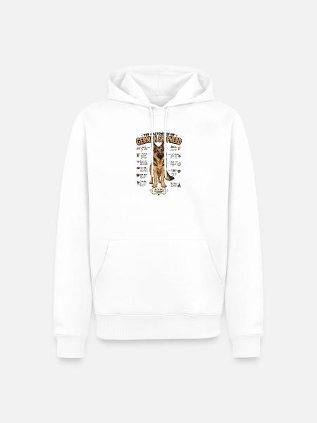 Hundehalter Geschenk Deutscher Schäferhund Gassi - Männer Premium Bio Hoodie - Weiß