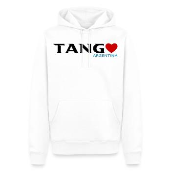 Tango - Männer Premium Bio Hoodie - Weiß - Vorne - Nico (187cm)