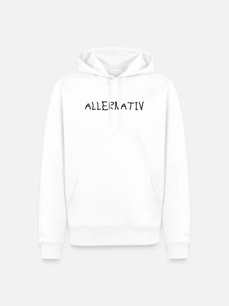 Allernativ alternativ - Männer Premium Bio Hoodie - Weiß