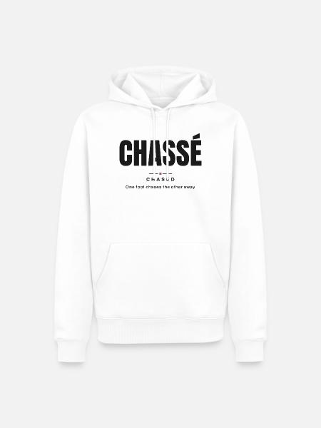 Chassé — Gejagt | Wahres Ballettvokabular - Männer Premium Bio Hoodie - Weiß