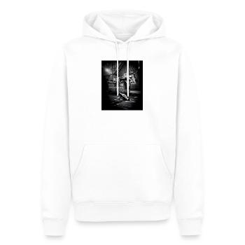 Night Trash Panda Crew Vintage Wildlife Club - Männer Premium Bio Hoodie - Weiß - Vorne - Nico (187cm)