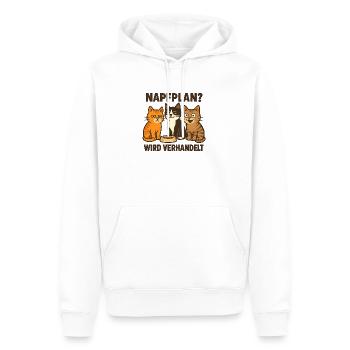Geschenk für Mehrkatzenhaushalte mit Humor - Männer Premium Bio Hoodie - Weiß - Vorne - Nico (187cm)