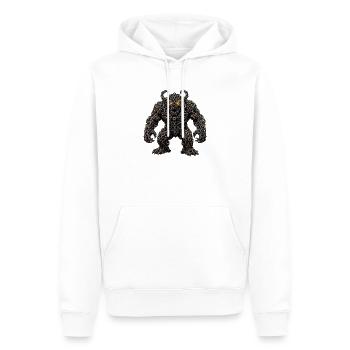 Epischer Rostketten-Monsterdämon - Männer Premium Bio Hoodie - Weiß - Vorne - Nico (187cm)