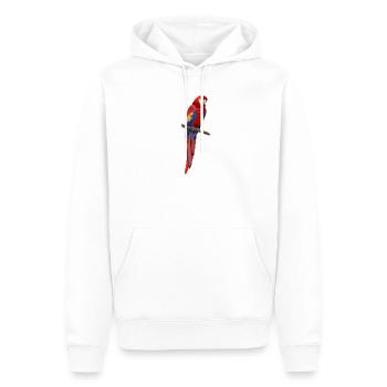 Ara Papagei - Bunter Vogel auf einem Ast - Männer Premium Bio Hoodie - Weiß - Vorne - Nico (187cm)