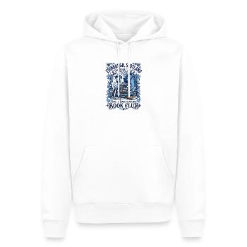 The Edinburgh Scotland Frost And Dark Academia - Männer Premium Bio Hoodie - Weiß - Vorne - Nico (187cm)